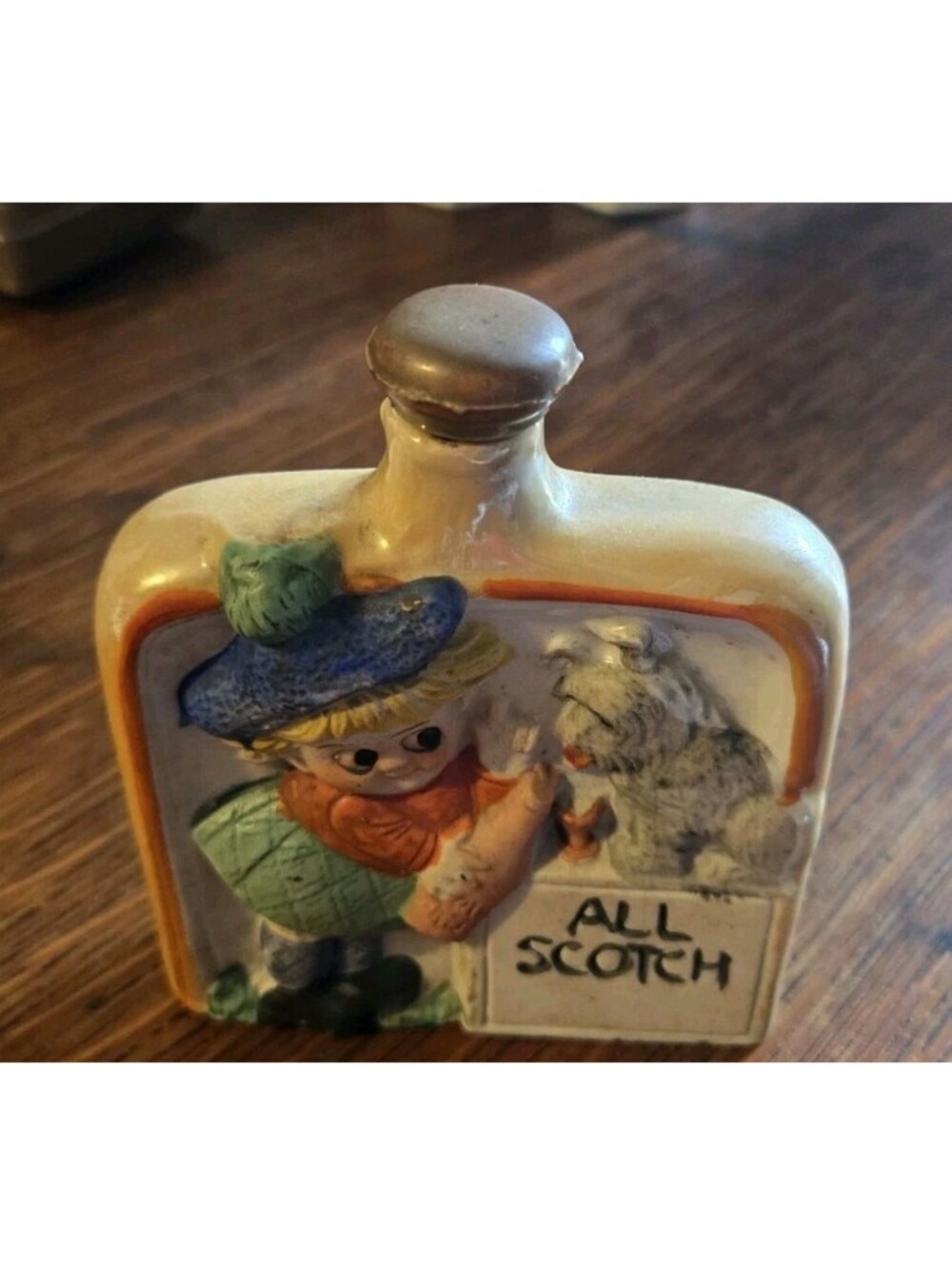 Antique Porcelain Scotch Flask Bottle Belonged To My Grandparents